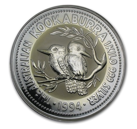 1994澳洲笑鴗鳥銀幣(1kg)